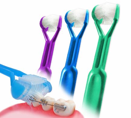 Toothbrush for shop braces